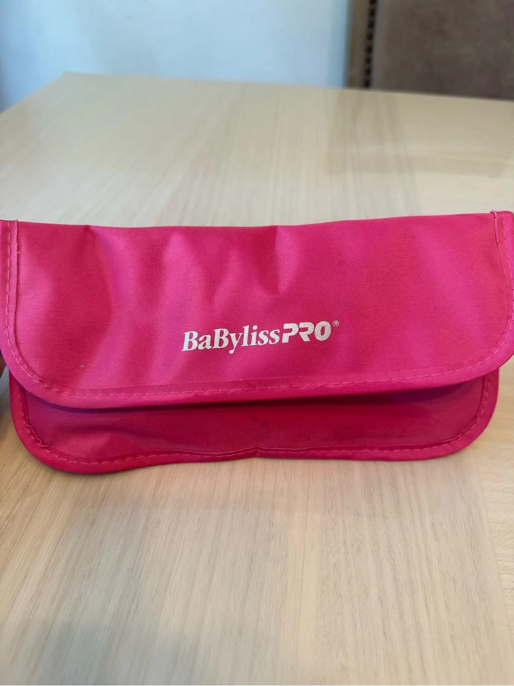 Babylisspro Pink nano travel hair straighter curling iron Travel Pouch Case 3/4”